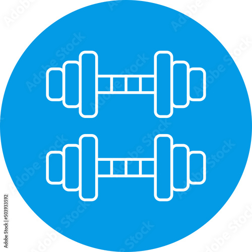 Dumb Bell Icon Design