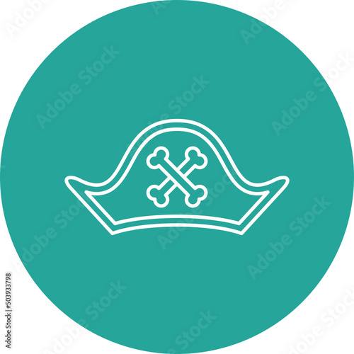 Pirate Hat Icon Design