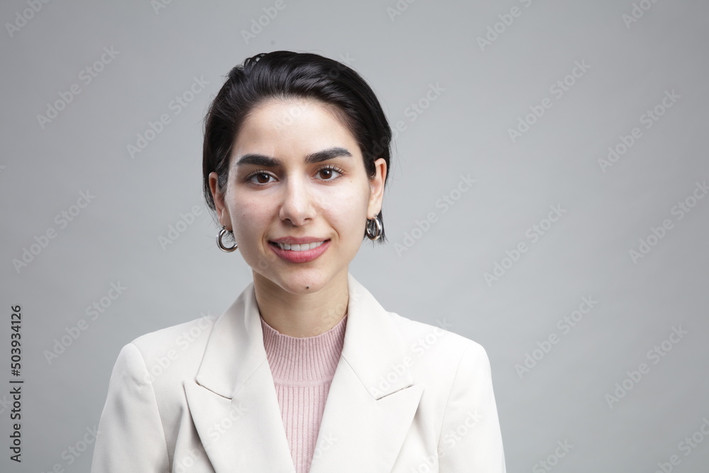 Portrait of smiling young businesswoman