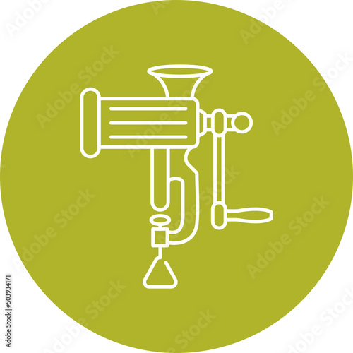 Meat Grinder Icon Design