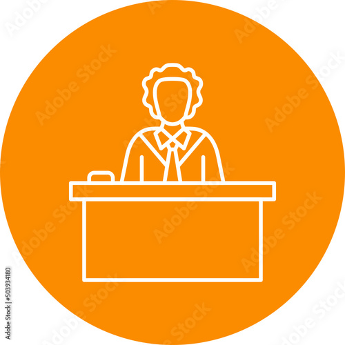 Court Room Icon Design