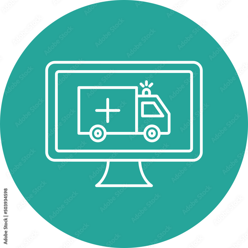 Online Ambulance Icon Design Online Ambulance Icon Design