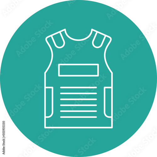 Bulletproof Vest Icon Design