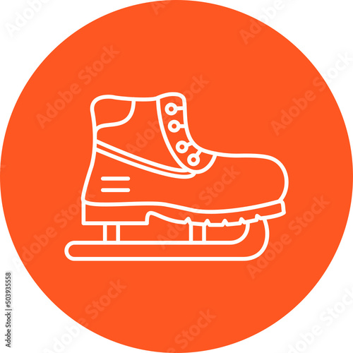 Ice Skate Icon Design