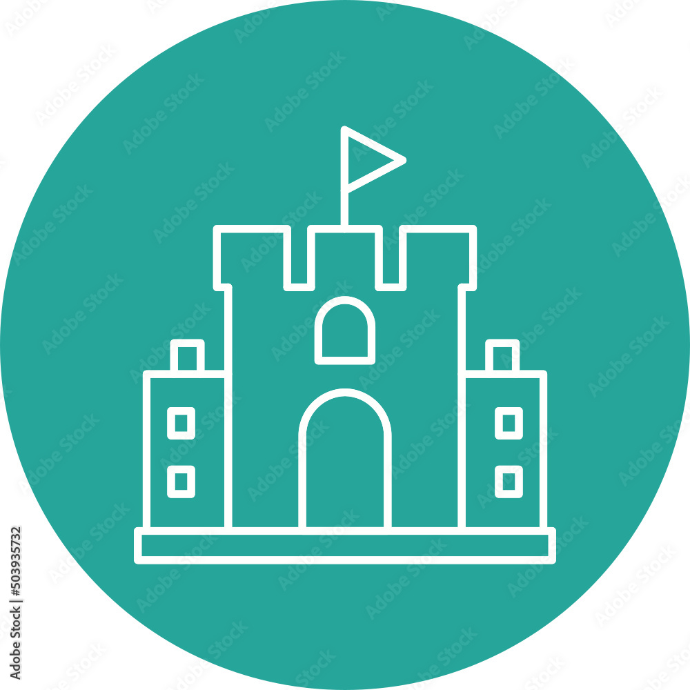 Sand Castle Icon Design Sand Castle Icon Design