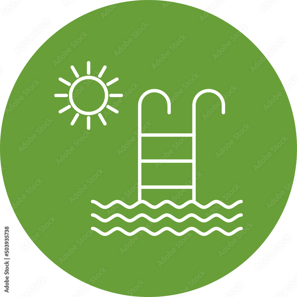 Obraz premium Swimming Pool Icon Design