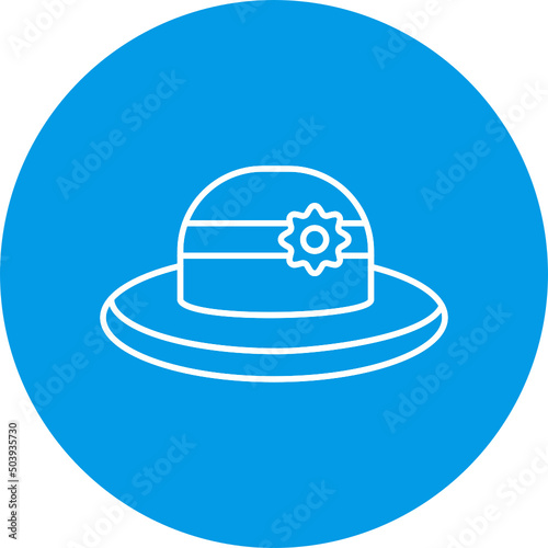 Sun Hat Icon Design