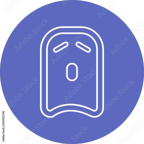 Pool Kickboard Icon Design