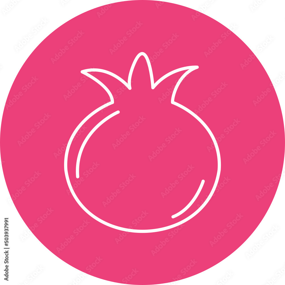 Pomegranate Icon Design Pomegranate Icon Design
