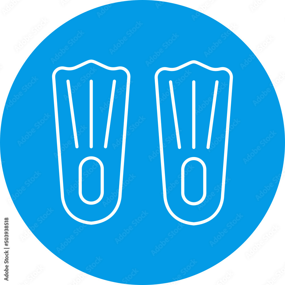 Flippers Icon Design Flippers Icon Design