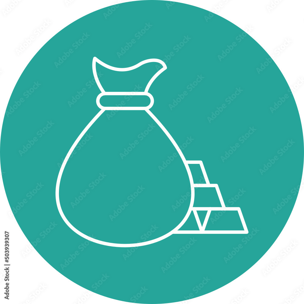 Money bag Icon Design