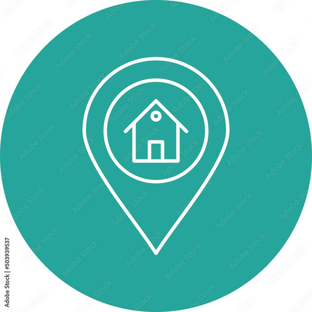 House Location Icon Design