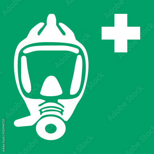 ISO 7010 E029 Emergency escape breathing device
