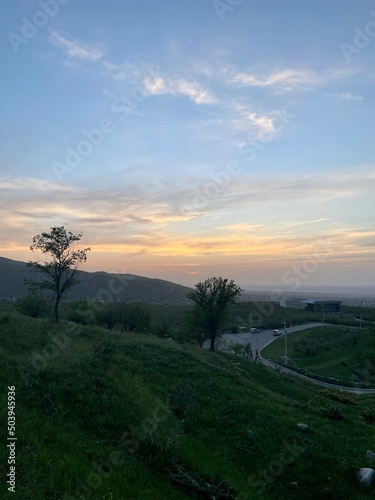 Sunset near the road / Закат у дороги (ByKate)