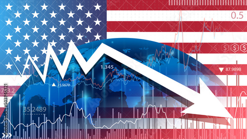 Fotografie United States economic growth expected to slow down