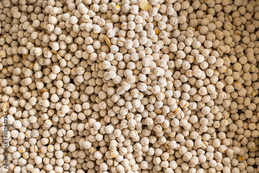 Raw chickpeas food panoramic background, close-up Raw chickpeas food panoramic background, close-up