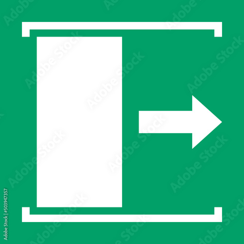 ISO 7010 E033 Door slides right to open