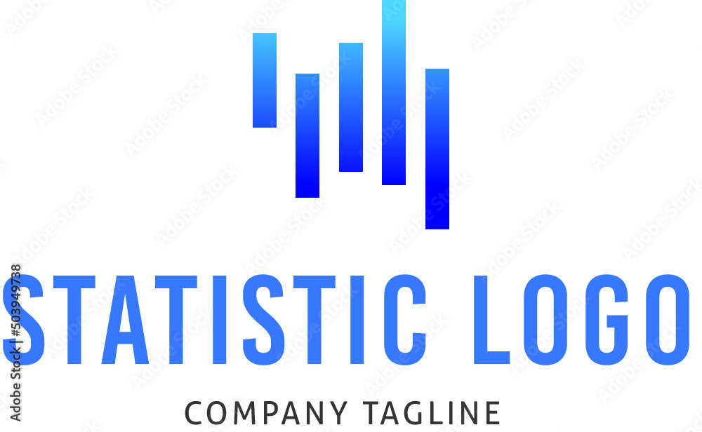 Statistic Logo Design Template