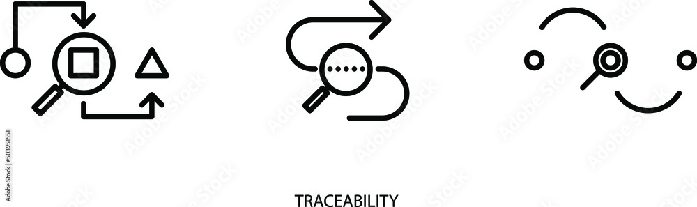 Traceability icon , vector illustration Traceability icon , vector illustration