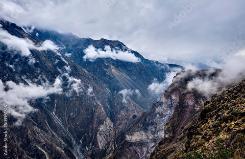 The Andes. The Colca Canyon in southern Peru.