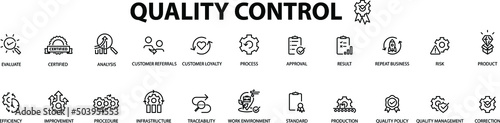 Quality Control icon set