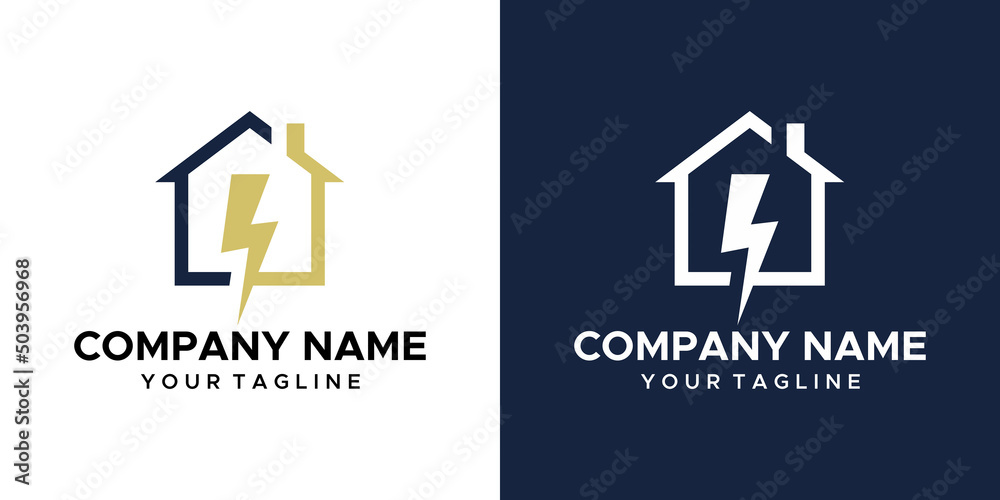an electric house themed graphic image. blue and white background. vector graphics base. an electric house themed graphic image. blue and white background. vector graphics base.