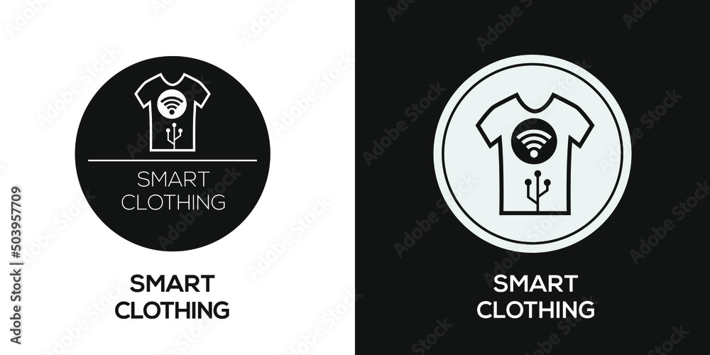 Fototapeta premium Creative (Smart clothing) Icon, Vector sign