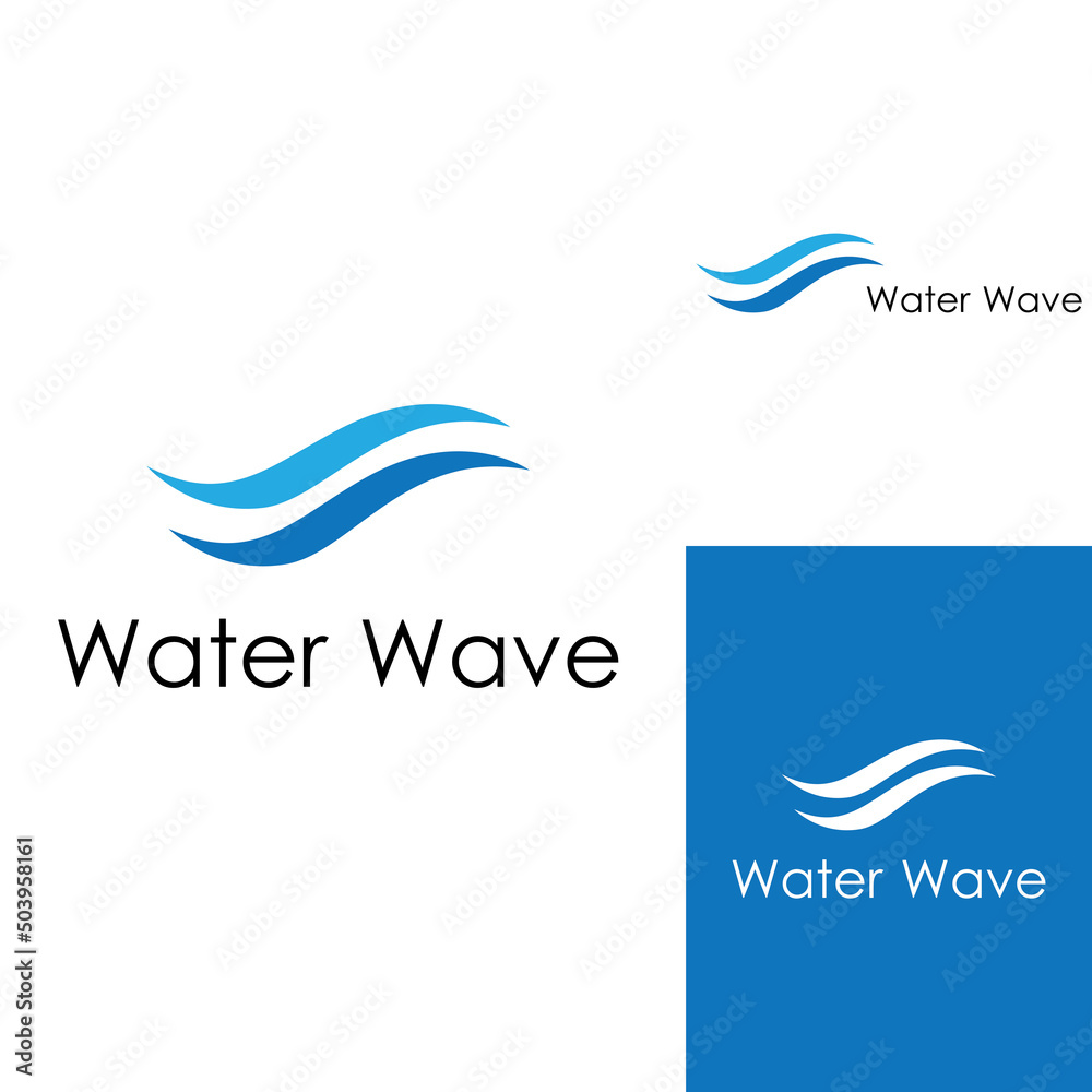 Water wave logo and Sea wave logo or beach water wave, with vector design concept of symbol illustration template. Water wave logo and Sea wave logo or beach water wave, with vector design concept of symbol illustration template.