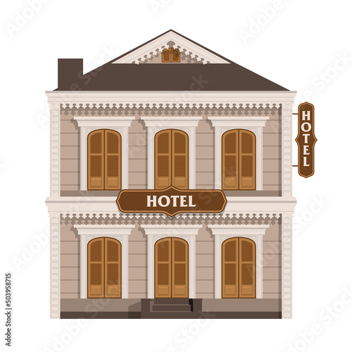 Vintage old Traditional Hotel building