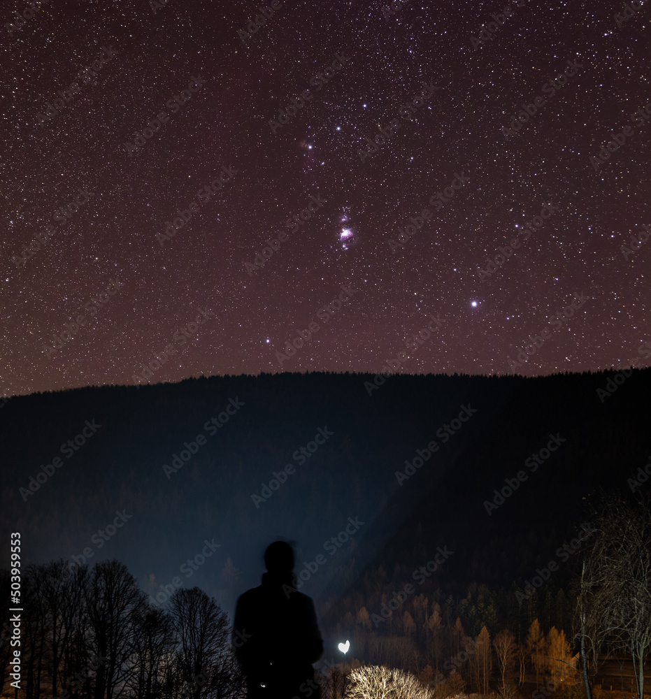 Sterne im Wienerwald, Orion Sternbild