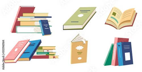Pile of books and folders, reports and textbooks