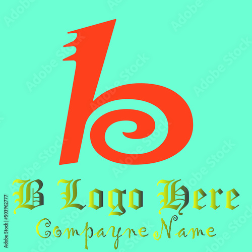 B font logo
