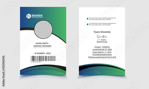 ID Card modern template design