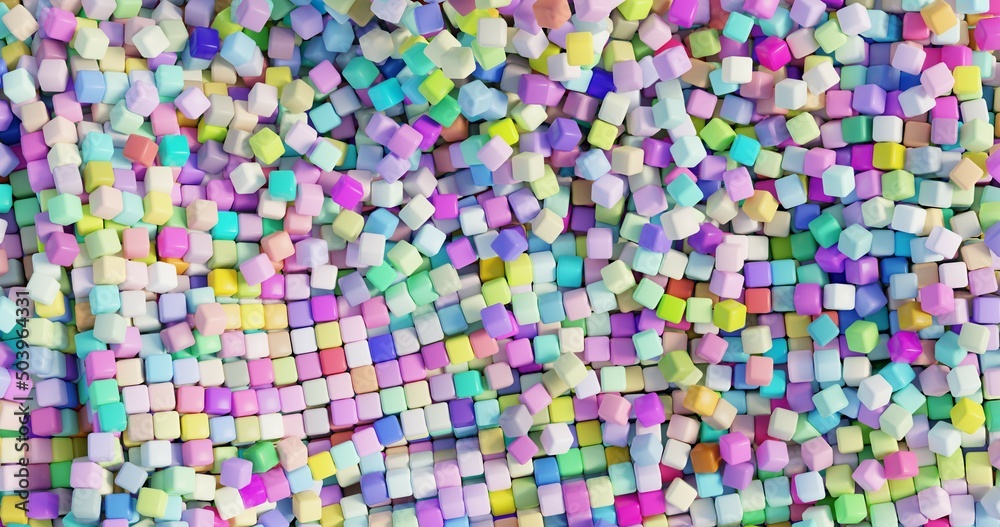 background made of colorful cubes