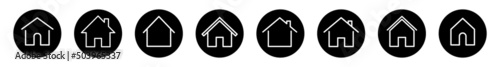 Home icon set. House icon. Web home icon collection. Homepage sign
