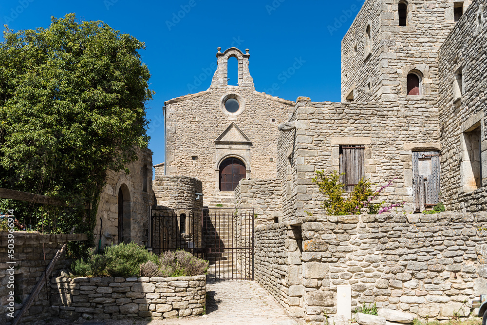 The Saint-Michel de Transi chapel in Saignon, Provence, France