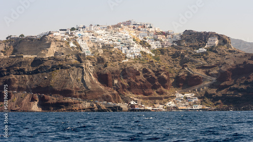 Santorini Fira view from the Sea