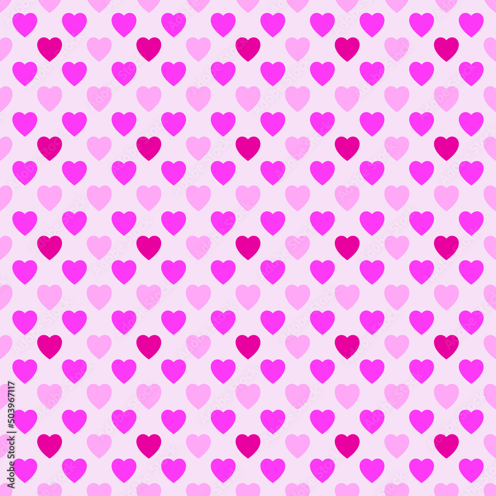 Pink heart pattern background Pink heart pattern background