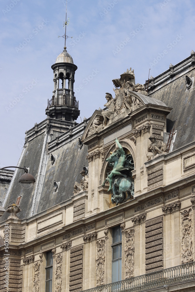 Classic architecture in the city of Paris