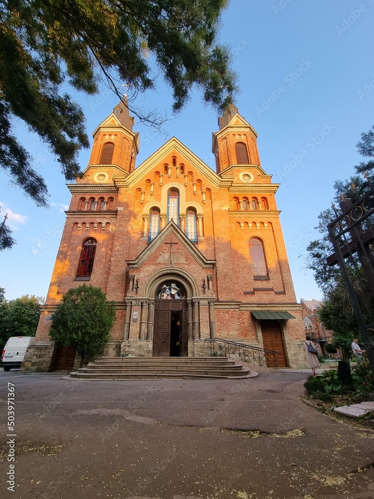 Mykolaiv, Ukraine - . September 4, 2021. Roman Catholic Church of Saint Joseph Mykolaiv, Ukraine - . September 4, 2021. Roman Catholic Church of Saint Joseph