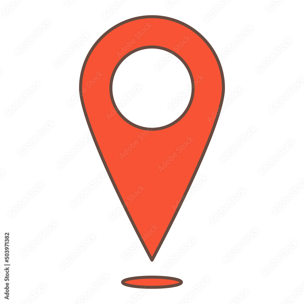 Computer technology location pin map flat vector icons for social media marketing business and technologies Computer technology location pin map flat vector icons for social media marketing business and technologies
