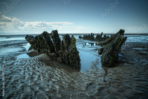 SS Nornen Shipwreck, Somerset, UK photo