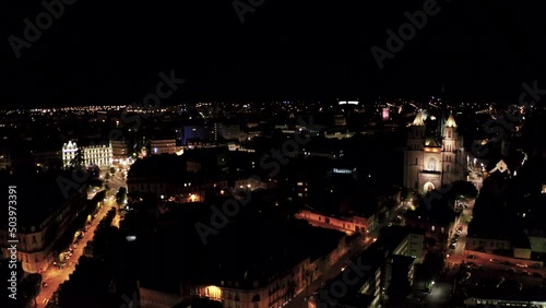 Wallpaper Mural Drone Dijon City Night Cityscape 4k 25p Torontodigital.ca