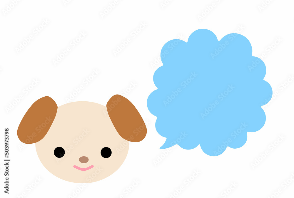 犬と吹き出しのイラスト ベクター 犬と吹き出しのイラスト ベクター