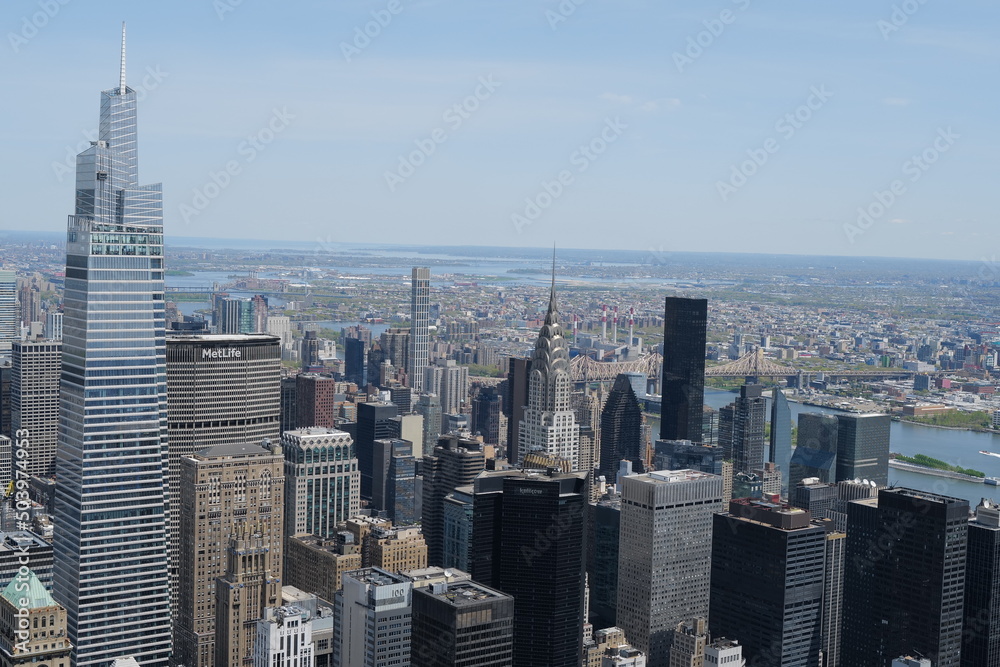 new york gratte ciel vue aérienne