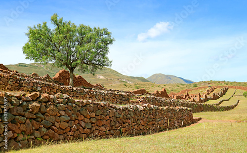 Piquillacta Archaeological Site  the Remains of Wari Culture Located in the South Valley of Cusco Region  Peru  South America