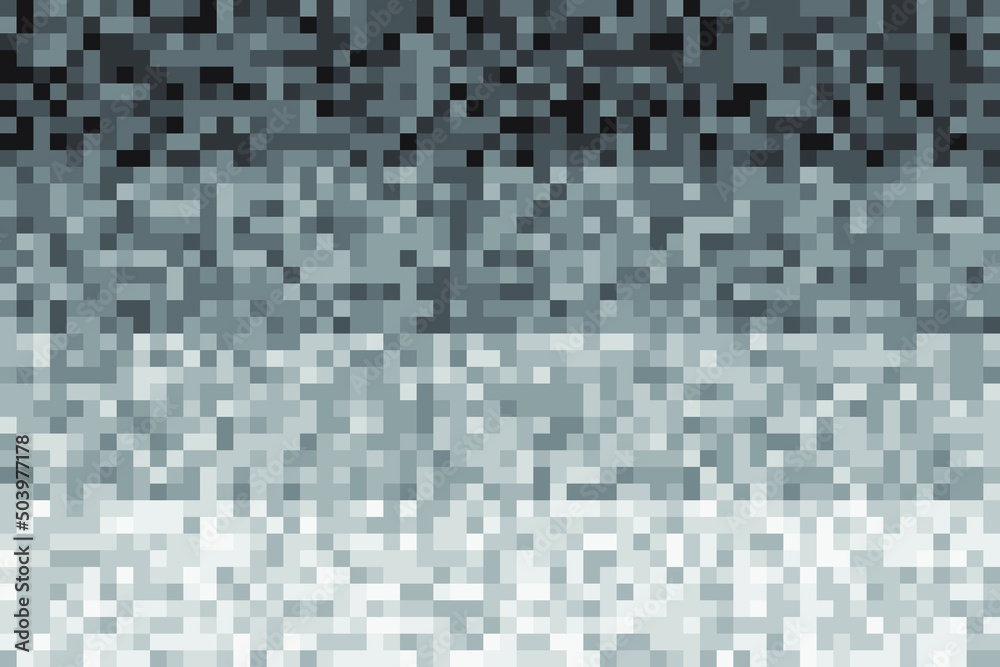 Fading pixel pattern background. Black and white pixel background. Vector illustration. Fading pixel pattern background. Black and white pixel background. Vector illustration.