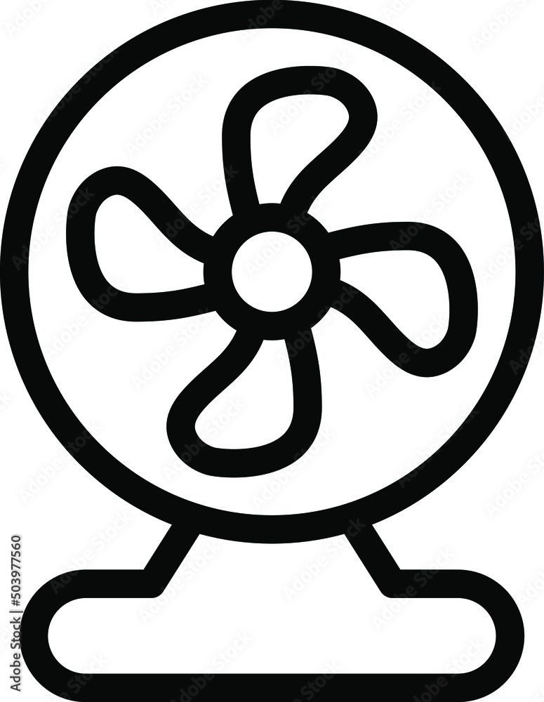Obraz premium Air conditioner vector icon isolated on white