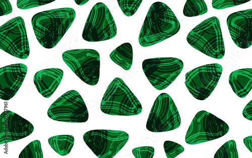 Jade gemstone seamless pattern. wallpaper with green minerals. 