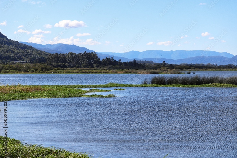 Photograph of Lagoa do Marcelino in Osório in Rio Grande do Sul, Brazil. Photograph of Lagoa do Marcelino in Osório in Rio Grande do Sul, Brazil.